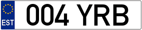 Trailer License Plate